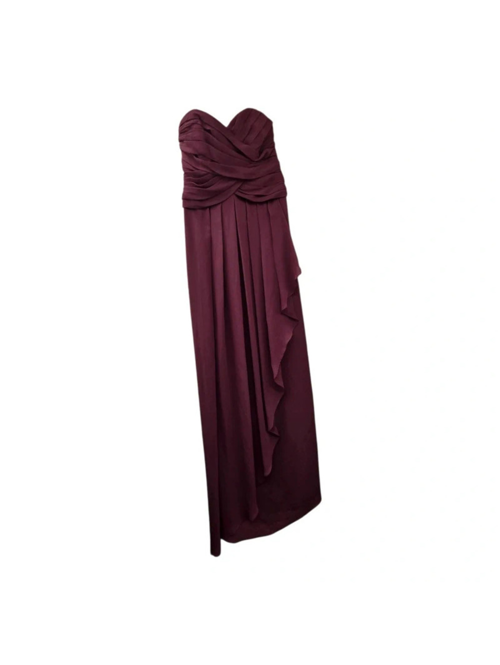 Davids bridal maroon dress